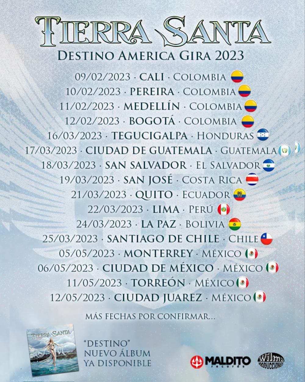 Gira de Tierra Santa en Latinoamérica 2023